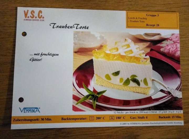 Femmina Rezeptkarte