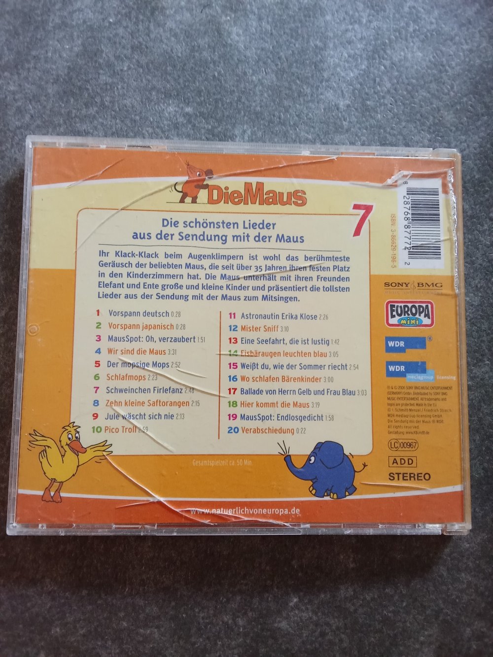 CD Die Maus 7 - Die schönsten Lieder