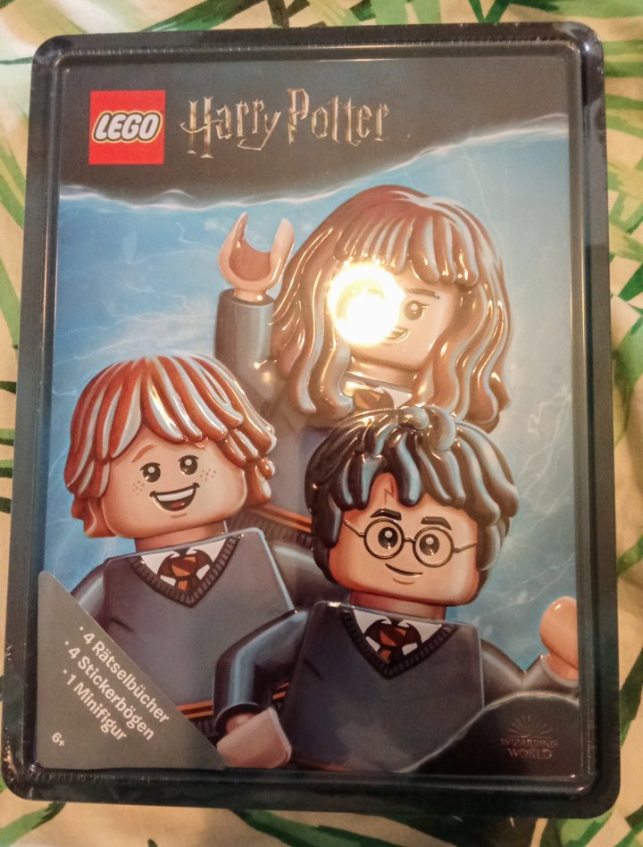 Lego Harry Potter Rätselbox Blechdose MIT Minifigur Albus Dumbledore OVP