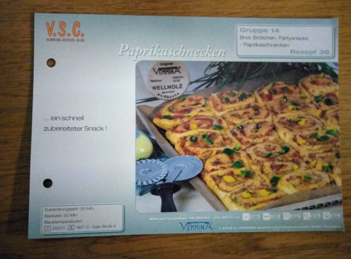 Femmina Rezeptkarte