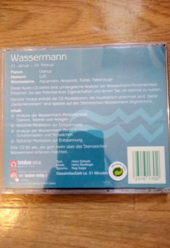 CD Sternzeichen Wassermann