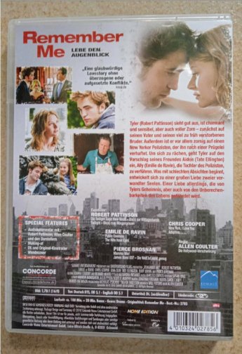 DVD Remember Me - Lebe den Augenblick