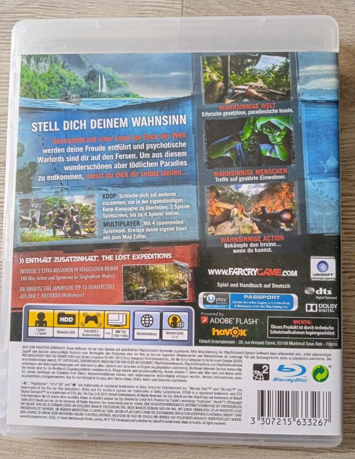 PS3 Spiel Farcry 3 Limited Edition