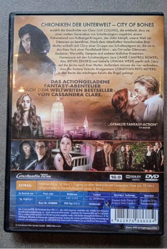 DVD Chroniken der Unterwelt - City of Bones