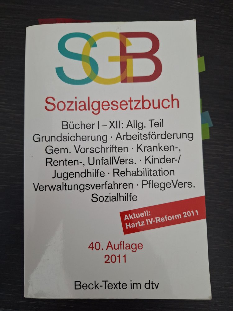 SGB Sozialgesetzbuch 40. Auflage 2011 inklusive Hartz-IV-Reform 2011