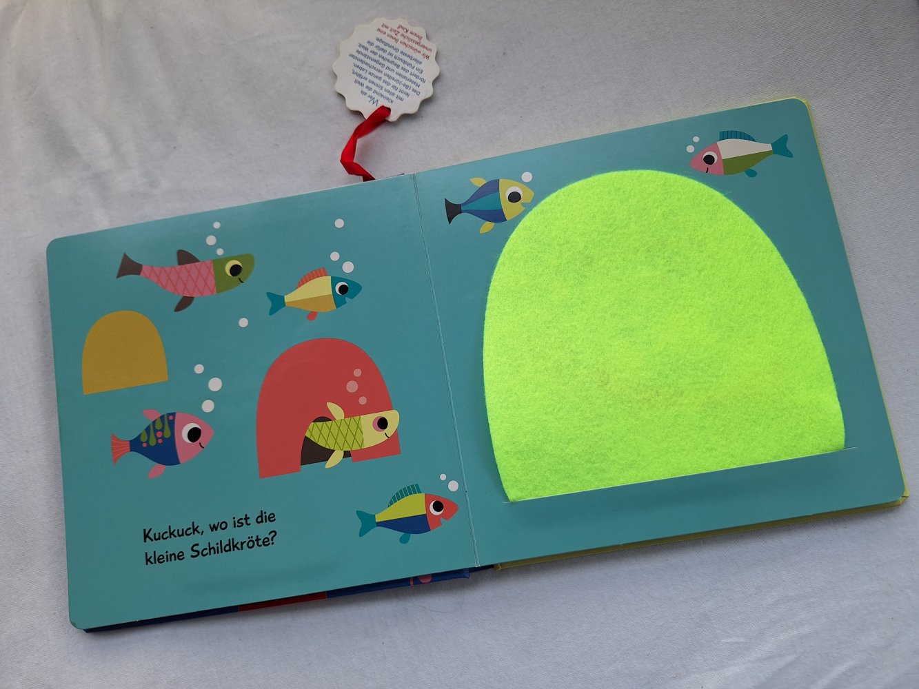 Fühlbuch Kuckuck, kleiner Delfin mit Filzklappen