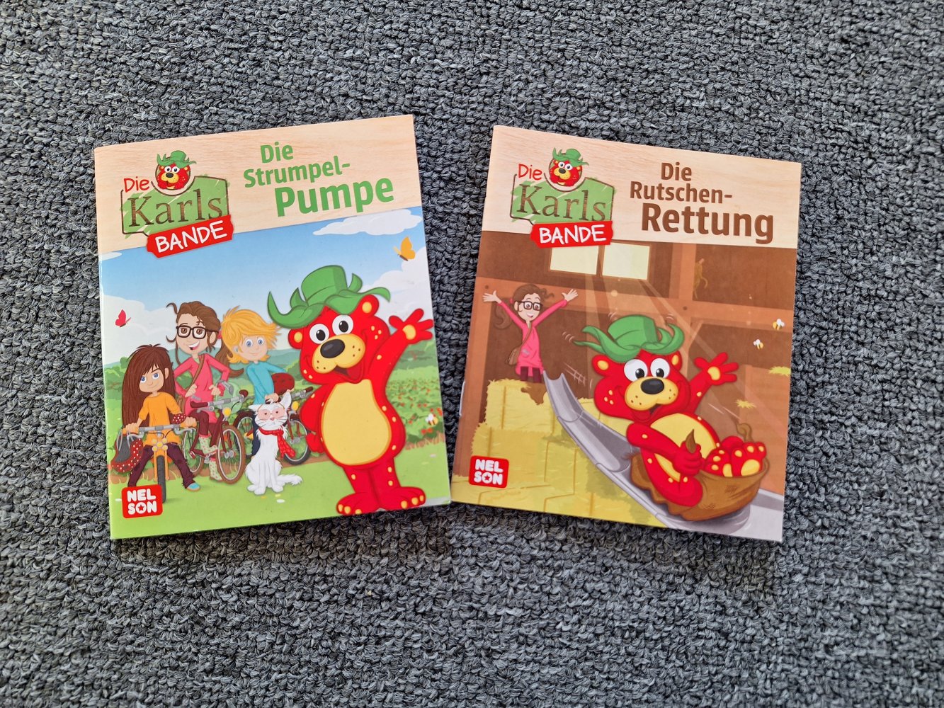 2 pixi Hefte von Karls Bande (Die Strumpelpumpe und die Rutschenrettung)