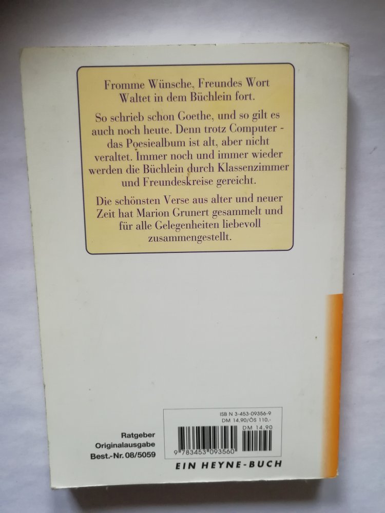 Die schönsten Verse fürs Poesiealbum