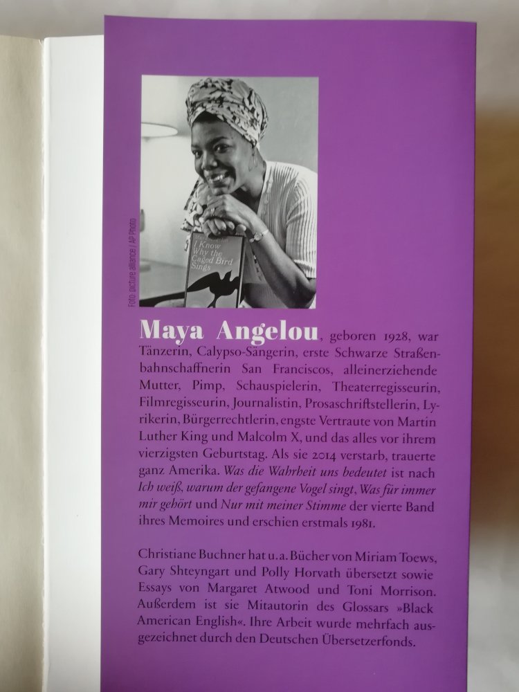 Was die Wahrheit uns bedeutet - ( Maya Angelous Memoire 4 )