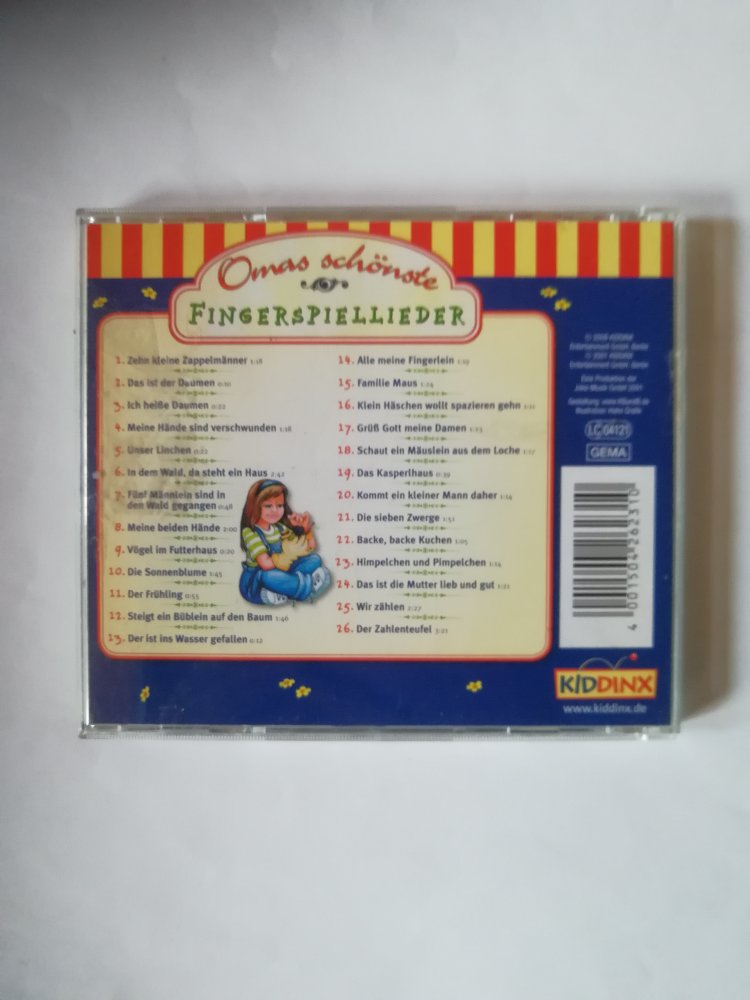 Omas schönste Fingerspiellieder - Zehn kleine Zappelmänner