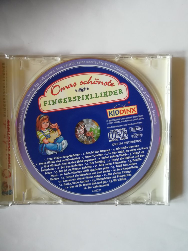 Omas schönste Fingerspiellieder - Zehn kleine Zappelmänner