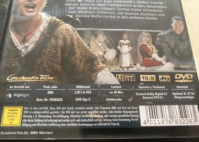Siegfried - Der Retter vom Rhein  / DVD / Film