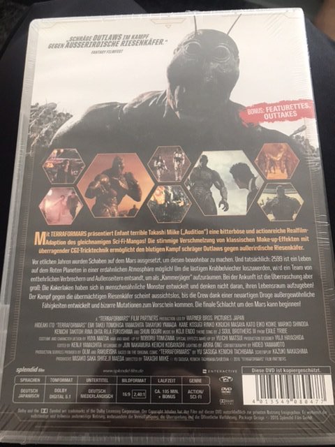 Terra Formars DVD / sci-fi anime manga action / Takashi Miike