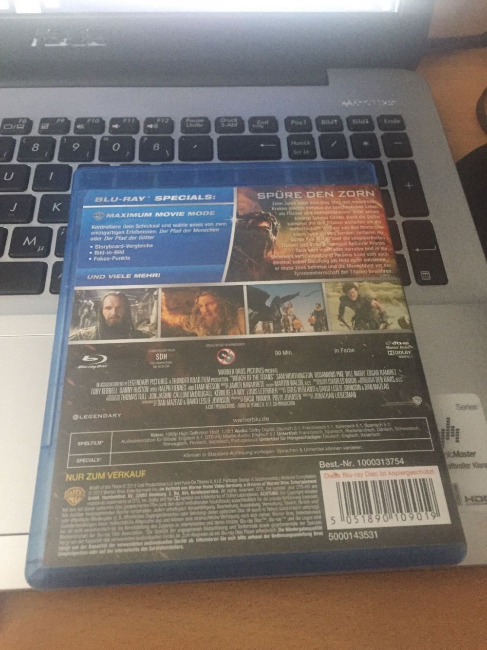 ZORN DER TITANEN  BluRay  top Zustand!