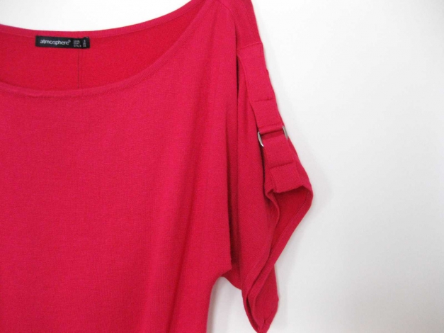 Primark Longtop/Minikleid Pulli fuchsia pink *NEU mit Etikett* Gr. 34 kurzärmlig