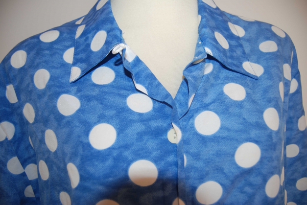 Vintage True Punk Pünktchen Bluse Trendi
