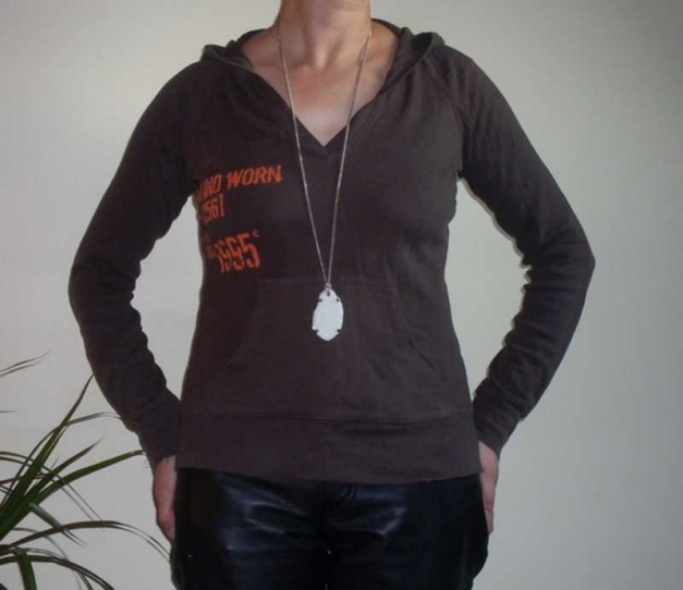 brauner kapuzenpulli ONLY