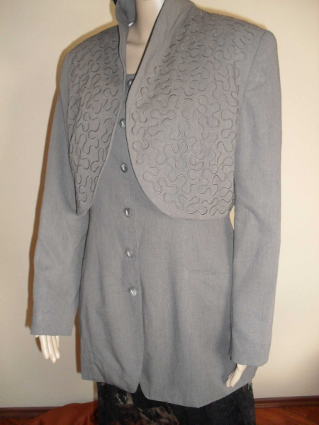 zweiteilig Bolero und ärmellose Weste braun Gr 42