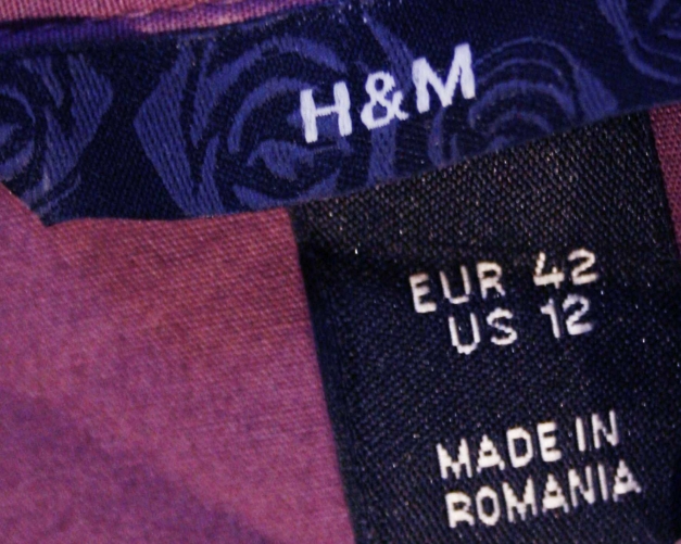 Bluse Business Langarm aubergine / H&M