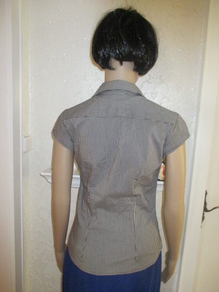 NEU 50er Jahre Look Pinup Rockabilly- Style Karo Kurzarm Bluse 