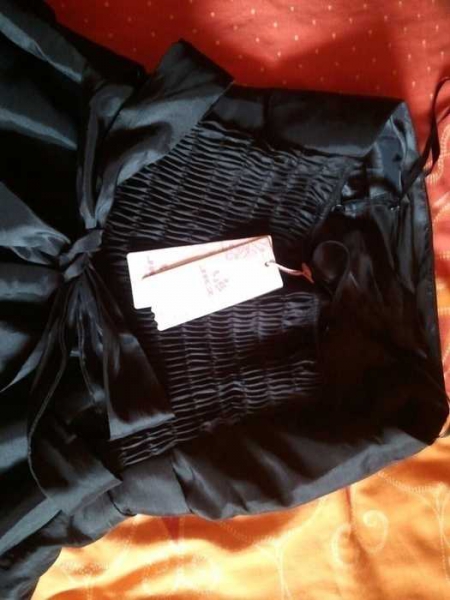 Gothic Lolita Ballkleid asymmetrisch Tüll Träger ausgestellt Schleife