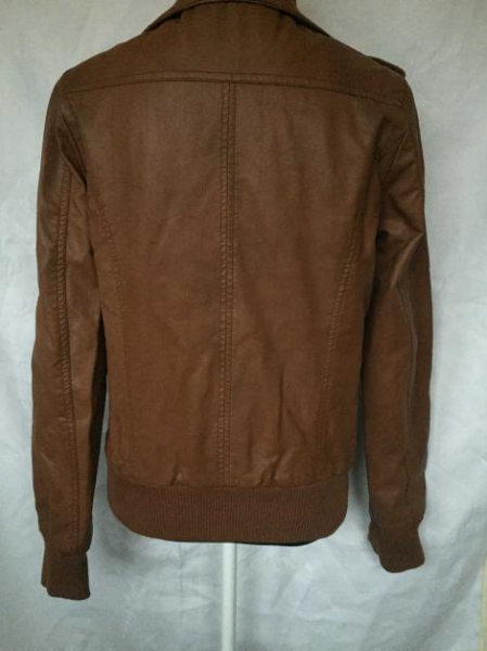 Braune Lederjacke