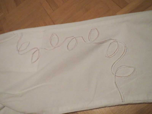 2- Teiler (Tunika und 3/4 Hose), Gr.40/M, weiß-creme