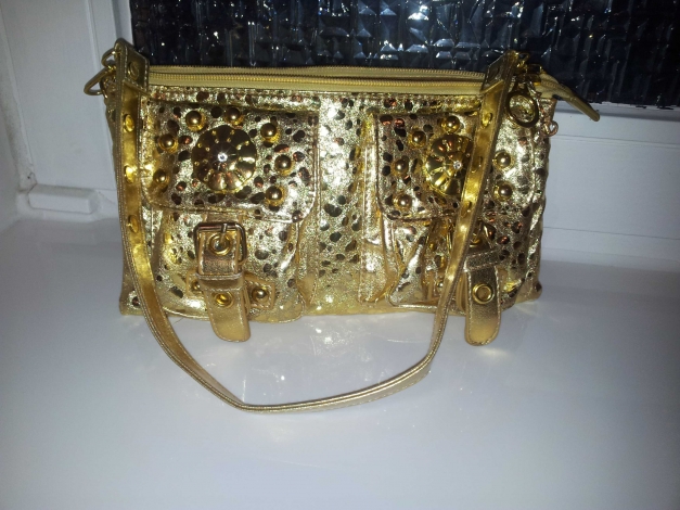 Gold Tasche Partytasche 