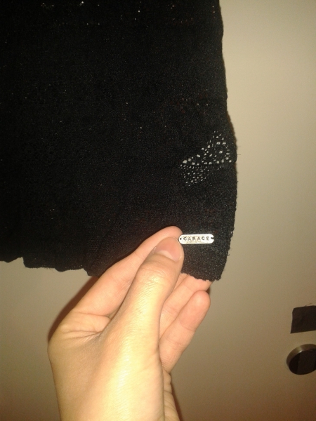 Spitzentop Spitze Top schwarz marke GARAGE