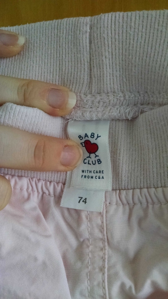 Thermohose Gr. 74 in zartrosa