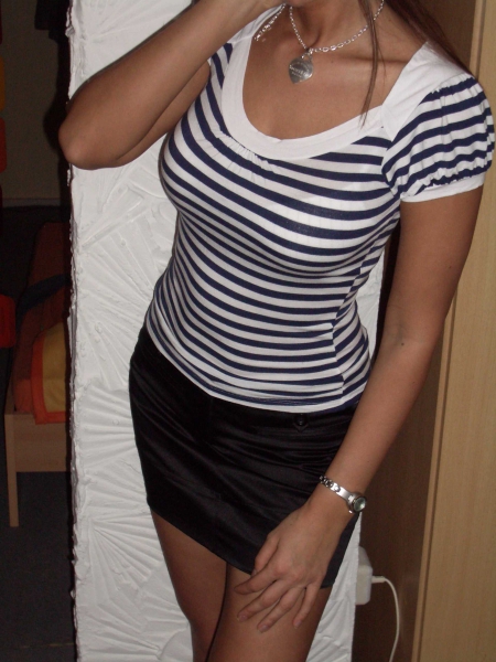 Top Tshirt gestreift Jersey