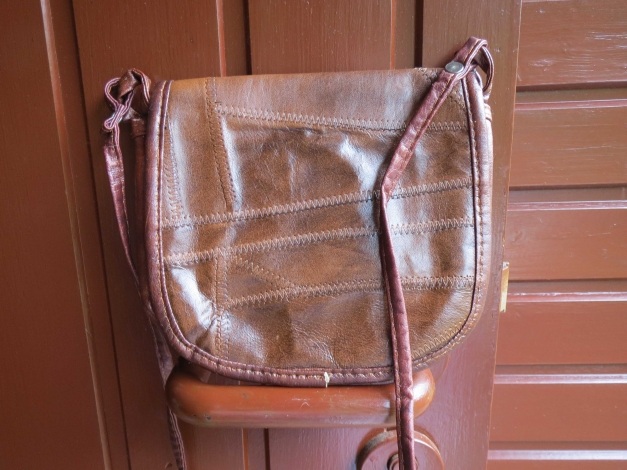 Vintage Tasche,klein,braun,Leder