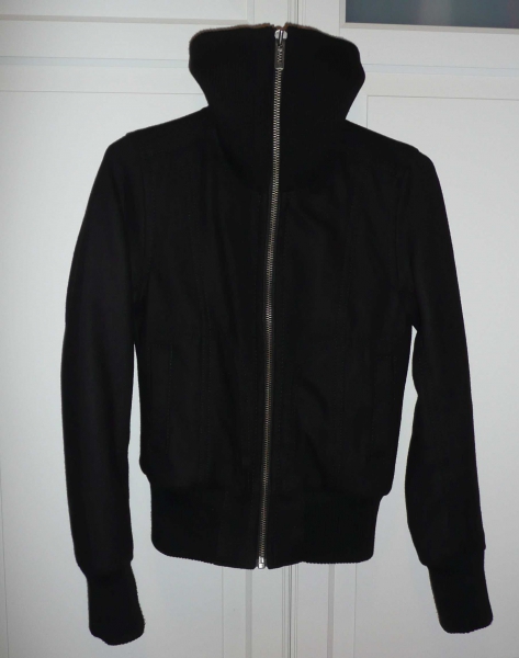 H&M LOGG Basic Wolljacke schwarz XS 34