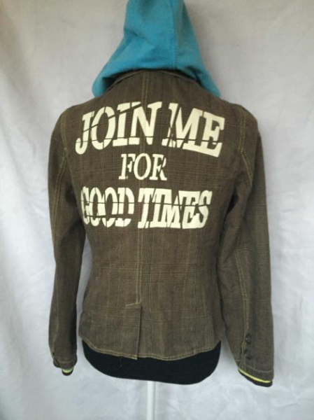 Vintage Jacke mit Schriftzug