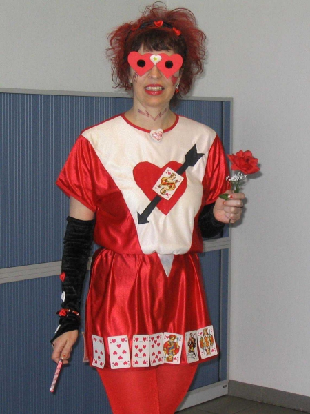 Herzdame Kleid für Karneval, Fasching, von Hilka Gr. 38-40