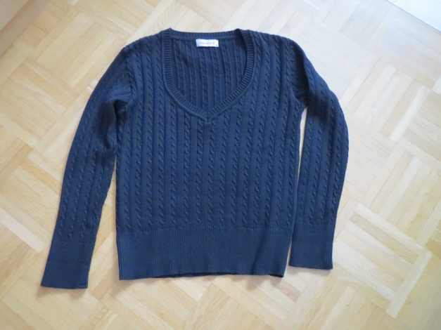 Pullover,schwarz,V-Ausschnitt