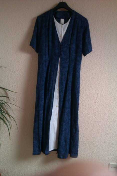 blaues vintage kleid