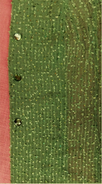  Sommer-Jacke von Murek Fashion - Größe 44 - grün mit Glitzerplättchen