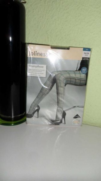 Karo- Strumpfhose von Jolinesse - Neu - 60 DEN