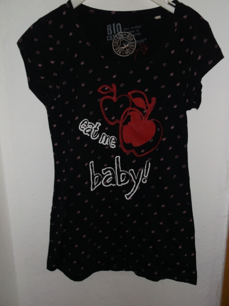 T-Shirt, schwarz