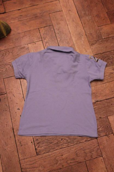 blaues fliederfarbenes Poloshirt von Ralph Lauren