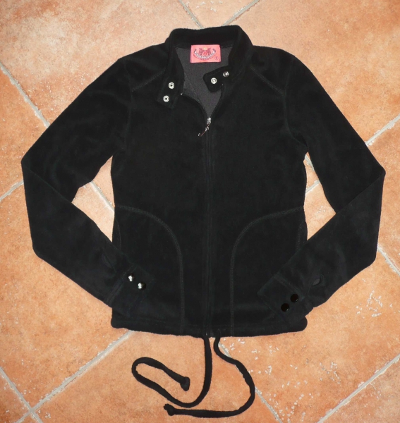 Juicy Couture Luxus Fottee Jacke schwarz P = XS ( 32 - 34 )