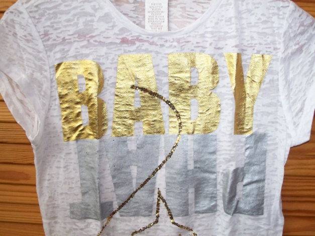 BABY PHAT// Weißes transparentes Long-Shirt Hip Hop NEU Gr. 34/ 36