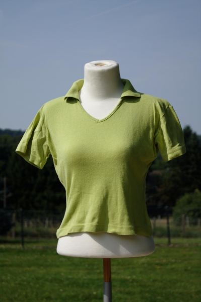 T-Shirt & Top vintage 90er Clockhouse C&A hellgrün Polokragen Spaghettiträger
