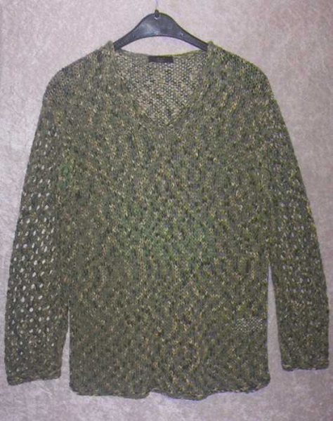 Pullover Grün / Beige