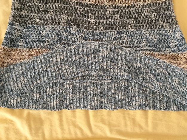 Long-Pullover / Häkel-Pullover