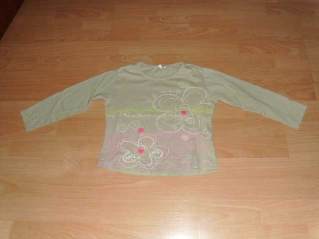 Langarmshirt von TCM, hellolive mit Motiv, Gr. 104/110