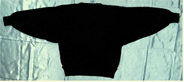 toller Woll-Echtleder-Pullover für Damen , Größe 44/46 , Mit Winterbild 