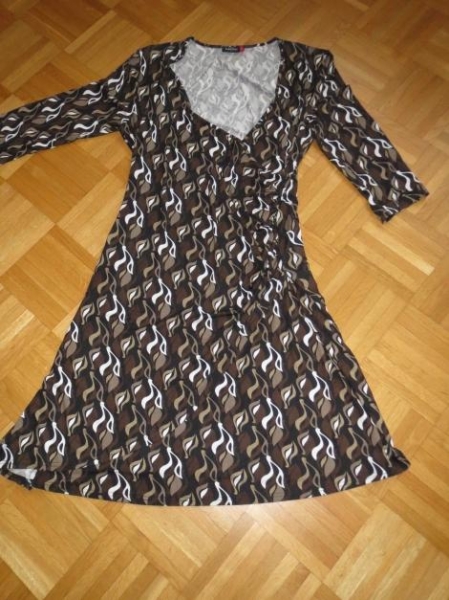 Kleid, Wickeloptik, Gr.44/L, neu