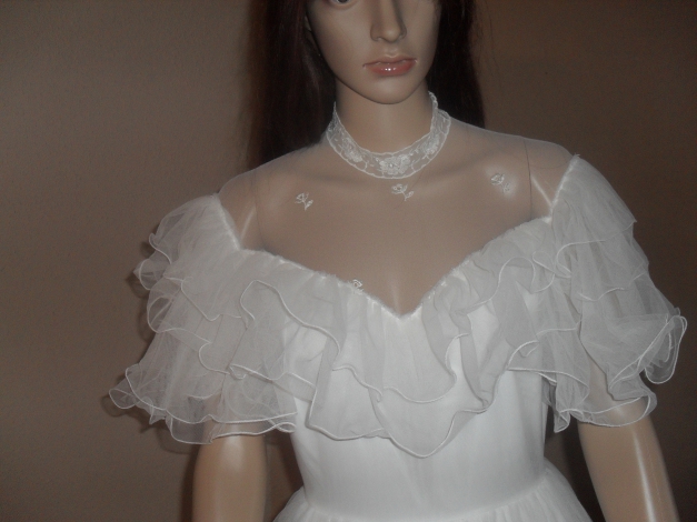 Brautkleid mit Reifrock weiss Gr36/38